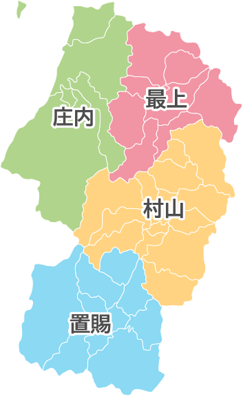 山形県エリアマップ